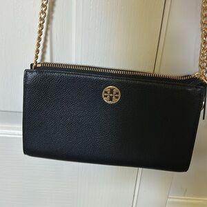 Tory Burch Black and Gold Crossbody Bag